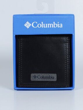 Original Columbia Wallet – Genuine Black Leather – New in Box – Bifold Style